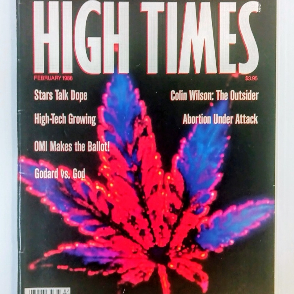 Vintage High Times Magazine February 1986 Aura of Marijuana Excellent Condition